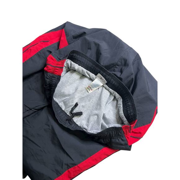 Reebok Vintage Track Pants Men’s XL Black Red Side Stripe Y2K Style Baggy loose - Picture 4 of 8